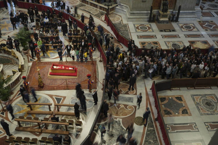 Tens of thousands file into St. Peter's Basilica to pay final respects to Pope Francis
